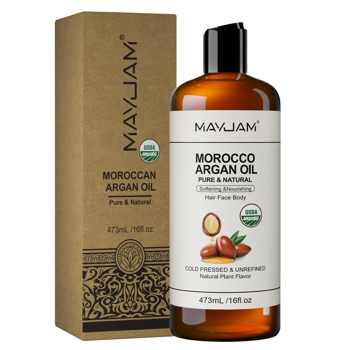 essential Face, Hair & Skin Natural Oil MAYJAM 473ml