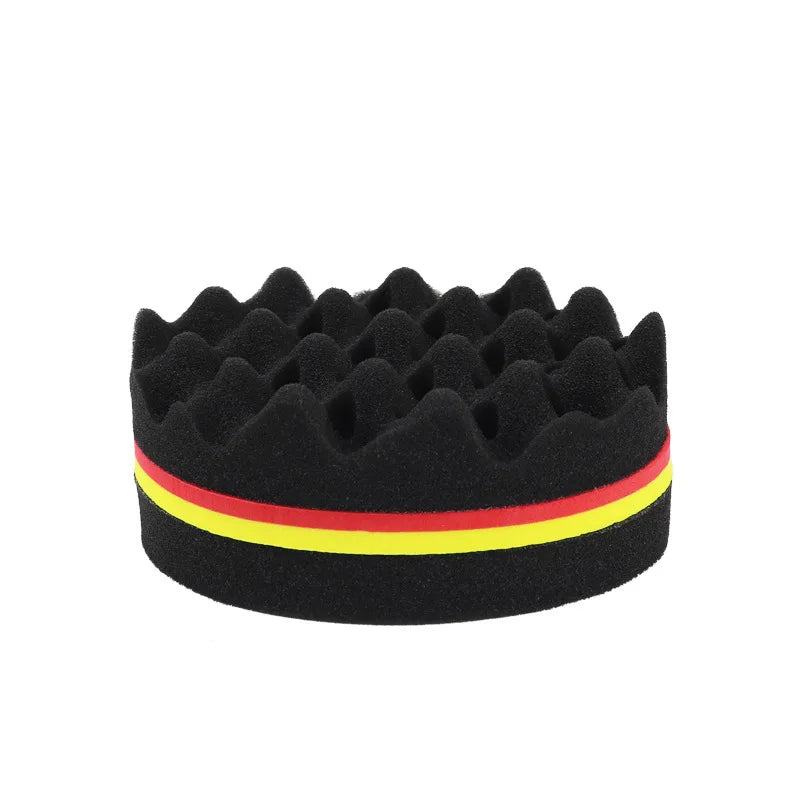 Twist Sponge Oval Double Sides Magic Hair Brush Natural Afro